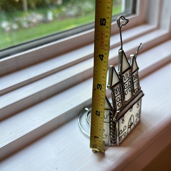 Vintage Stained Glass Mini Church Tea Light Candle Holder - Picture 6 of 7